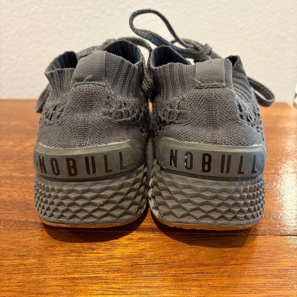 NOBULL Knit Trainer Training Shoes Gray Gum Sole Men's 12 (Estimated) Sneakers‎